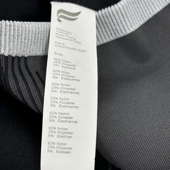 Fabletics Seamless Fusion High Waist 7/8 Leggings Size S Black Gray - Picture 10 of 12